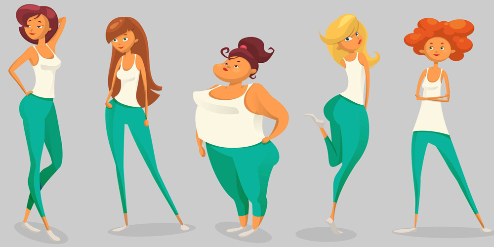 انواع شکل بدن و تغذیه‌ی مناسب با آن‌ها